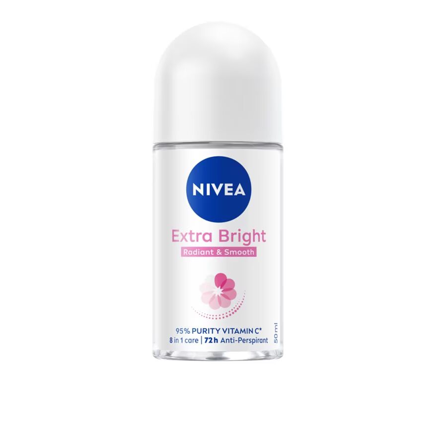 Nivea Roll On Extra Bright Radiant Smooth 50 Ml