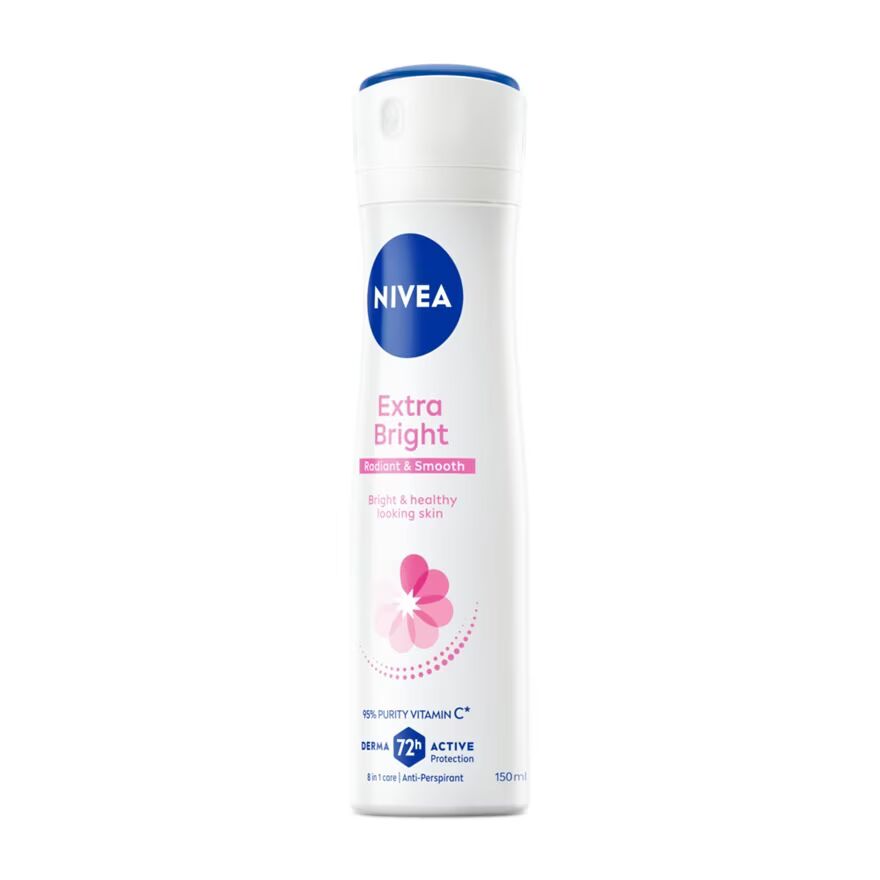 Nivea Spray Extra Bright Radiant Smooth 150 Ml