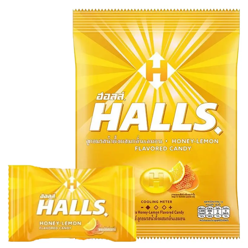 HALLS Candy Honey Flavor 100 pcs 280 g.