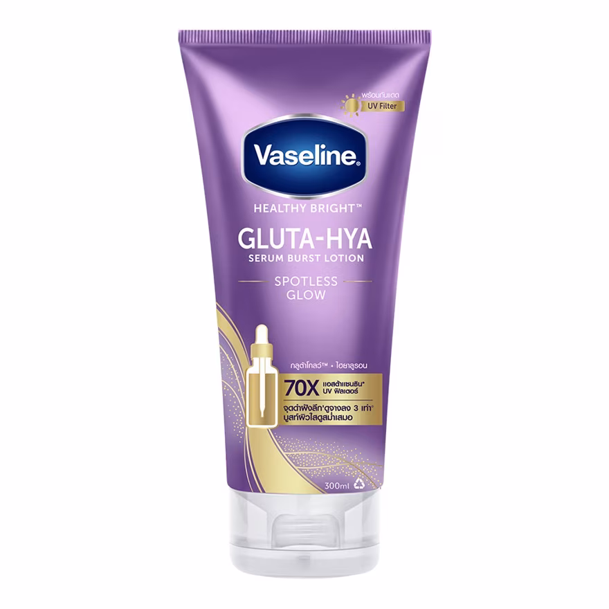 Vaseline Healthy Bright Gluta-Hya Serum Burst Lotion Spotless Glow 300 Ml.