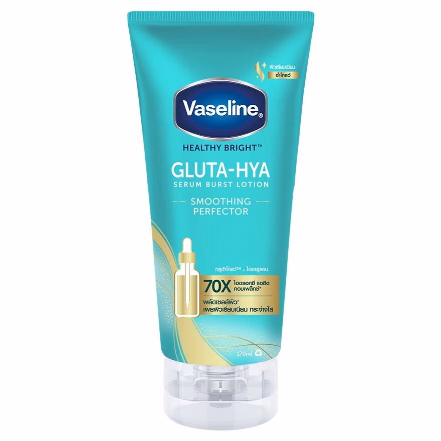 Vaseline Healthy Bright Gluta-Hya Serum 170 ML Burst Lotion Smoothing Perfector 170 Ml