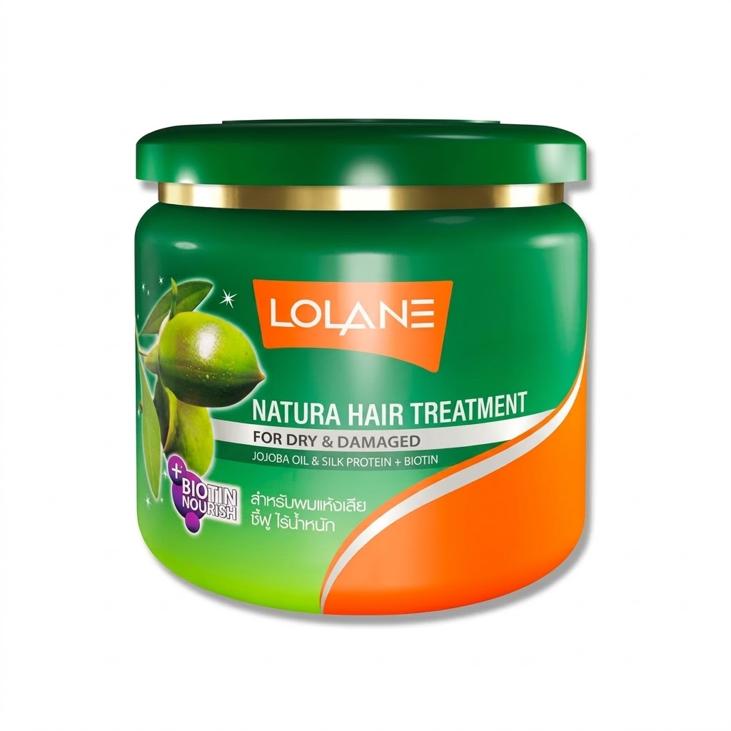 Lolane Natura Hair Treatment (Jojoba Oil & Silk Protein + Biotin) 500g