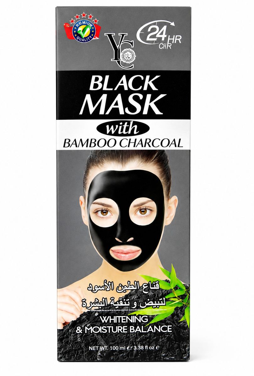 YC Bamboo Charcoal Deep Cleansing Black Mask 100ml