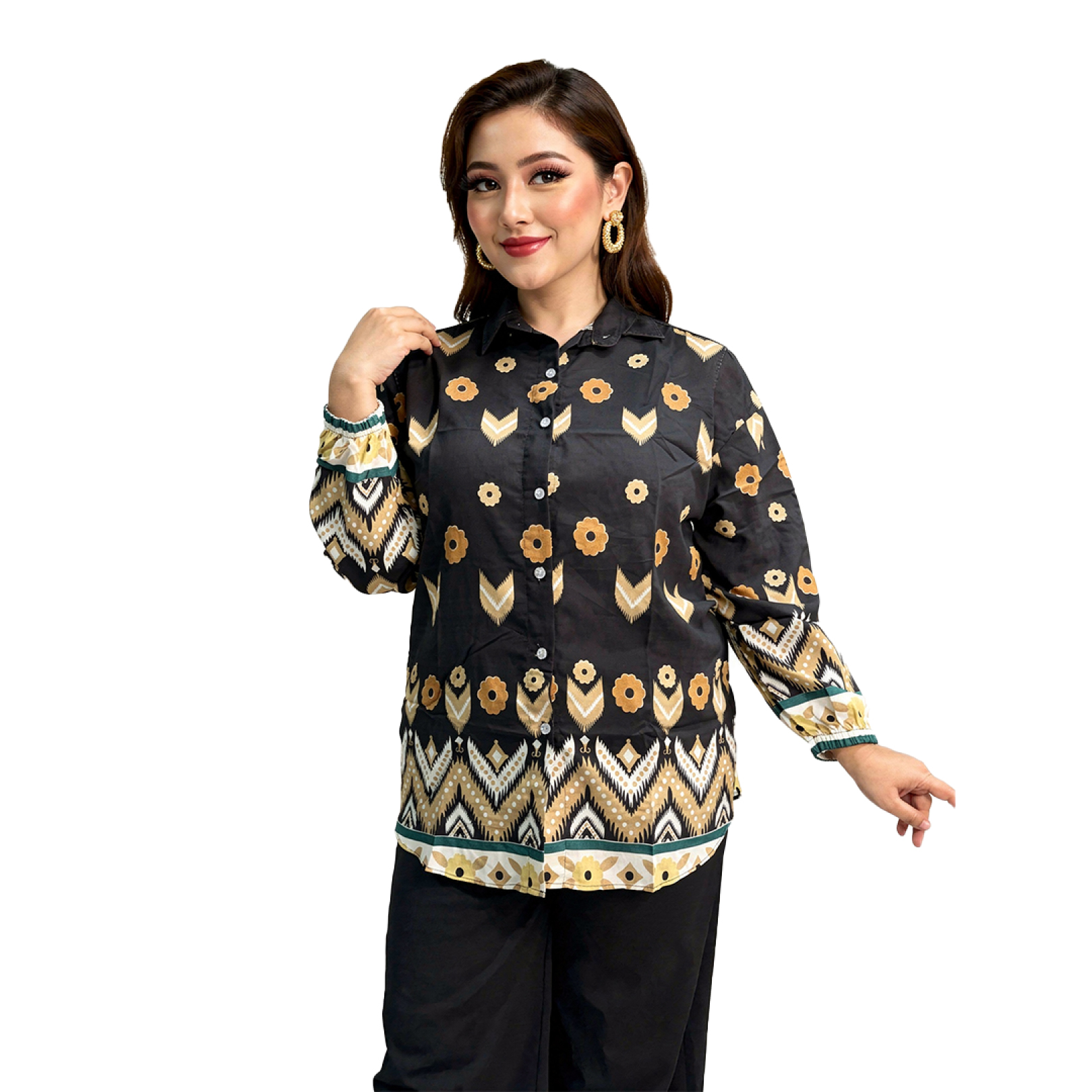 The Essential Thai Linen Free Size Solo Tunic Item Code : 024