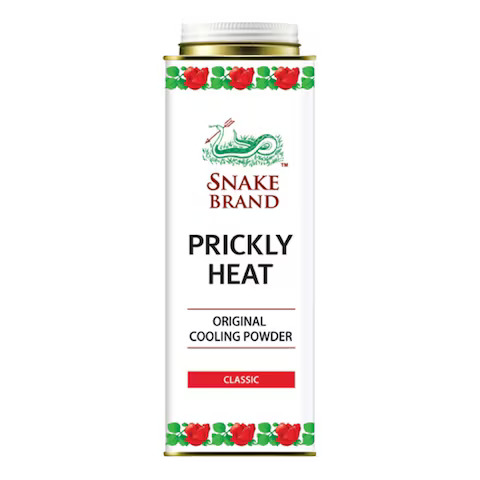SNAKE BRAND PRICKLY HEAT POWDER Refreshing Blue Color 280 g.