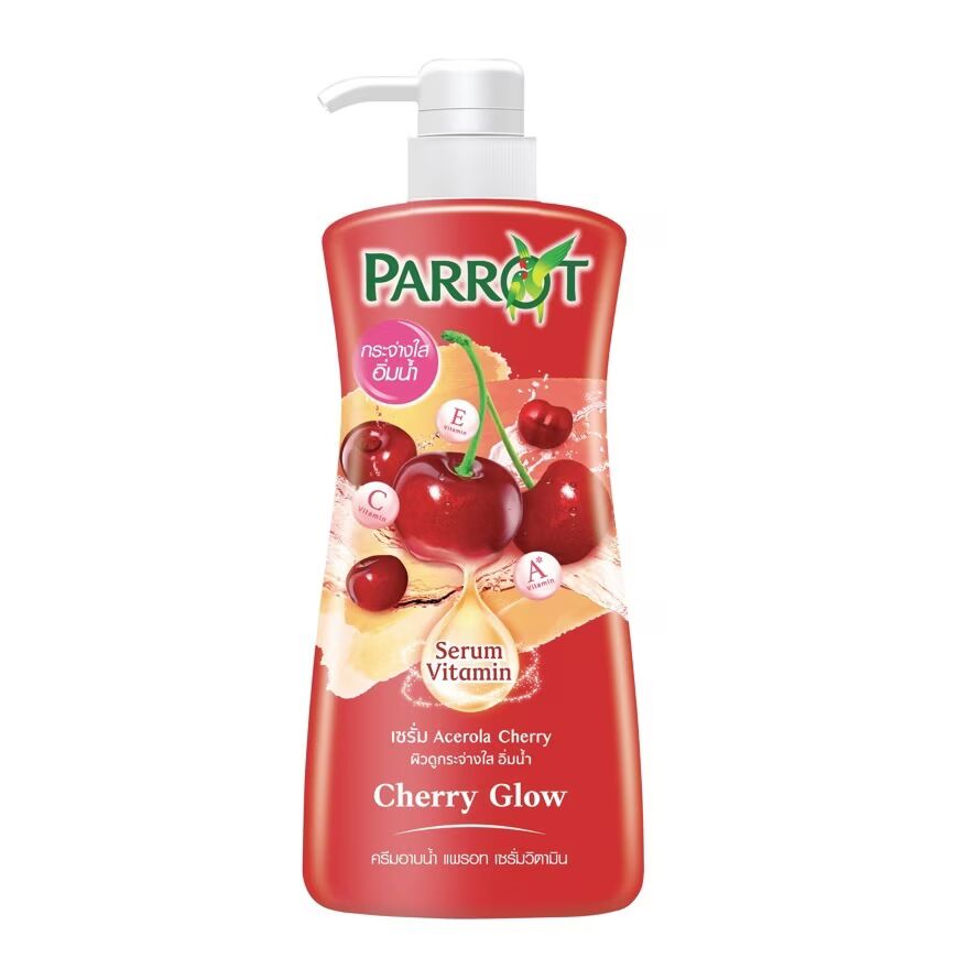 Parrot Shower Cream Serum Vitamin Cherry Glow 450 Ml