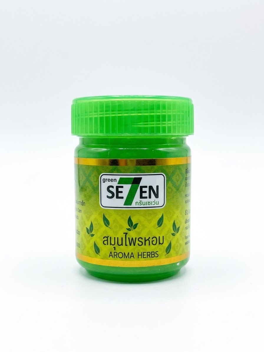 Green Seven Aroma Herbs Inhaler & Balm 10g