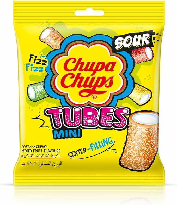 Chupa Chups Sour Bites Mini Tubes 80 g