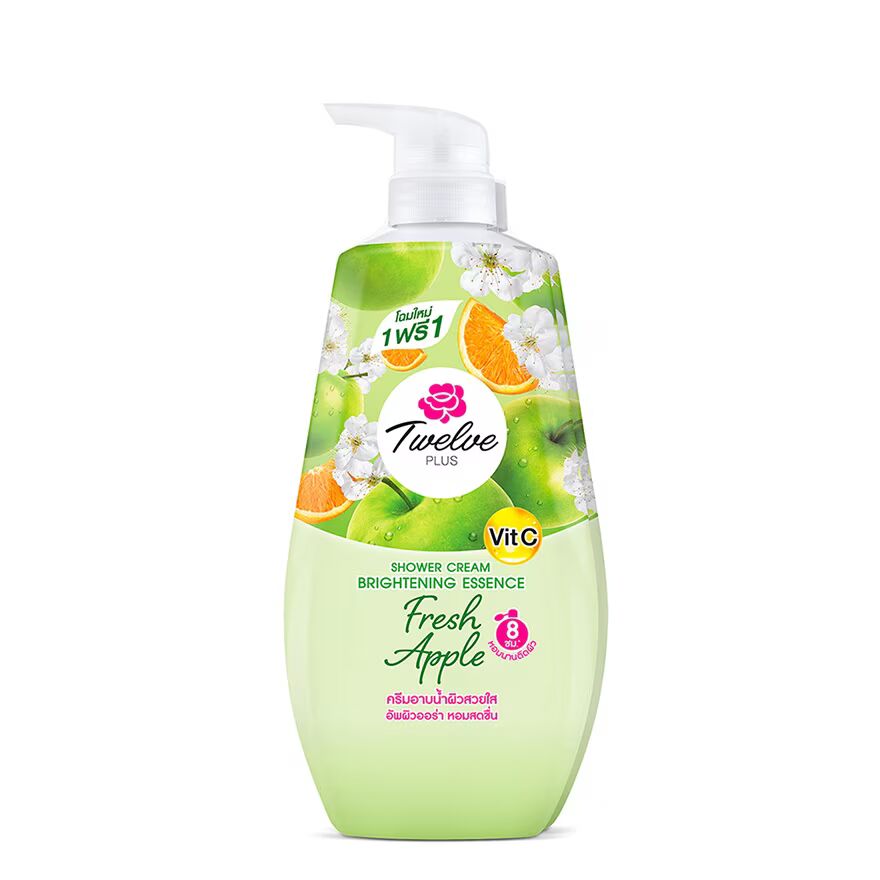 Twelve Plus Shower Cream Brightening Essence Fresh Apple 400 Ml.