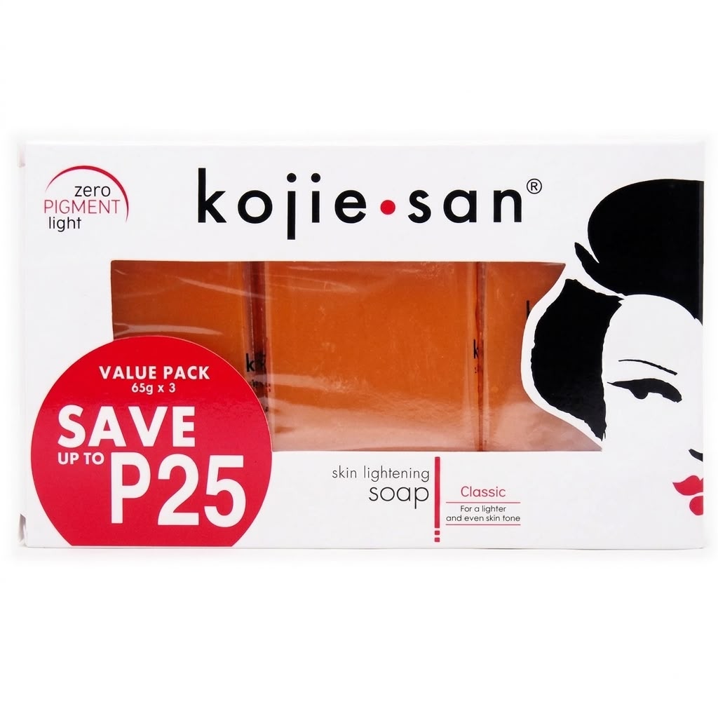 Kojie San Facial Beauty Soap 3 Bars Per Pack (65g)