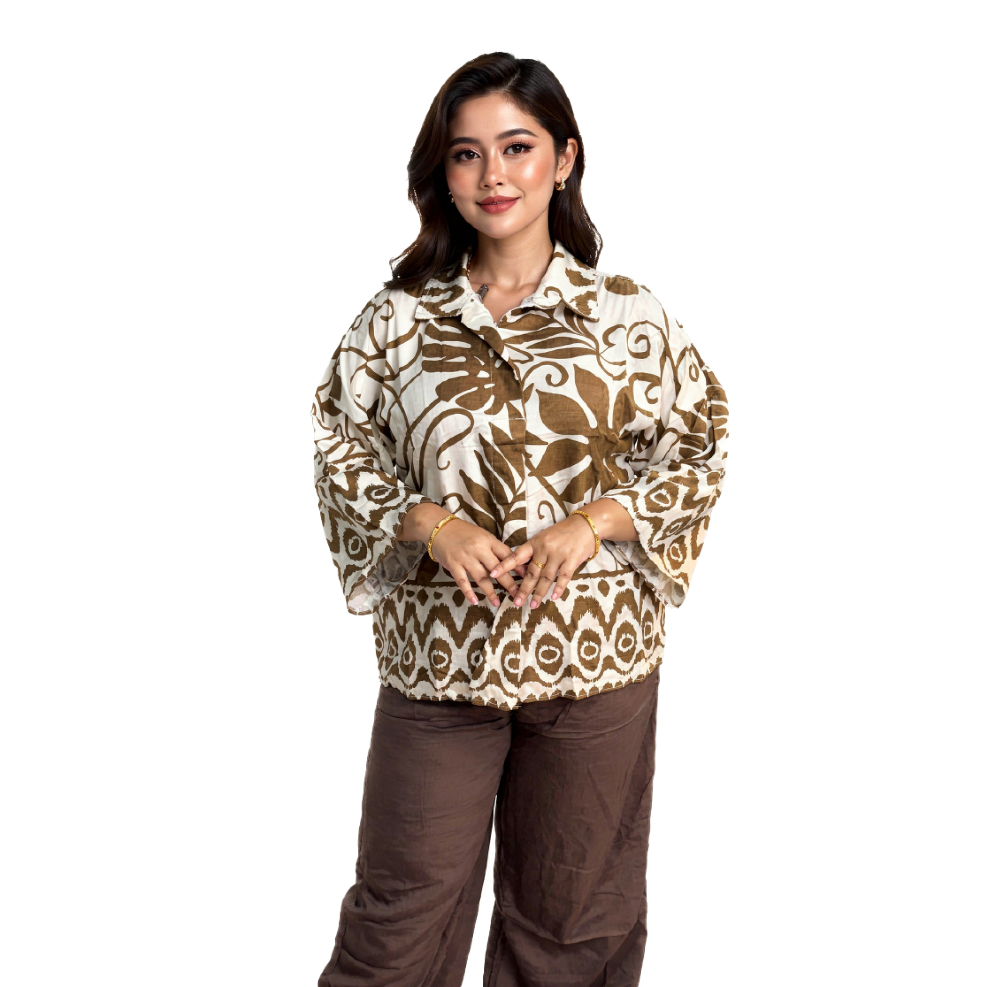 Bangkok Charm Premium Thai Co-ord Set with Elegant Pajama Item code - 041
