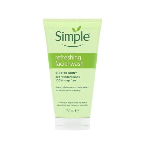 Simple Kind to Skin Refreshing Facial Wash 150ml – Gentle Face Cleanser