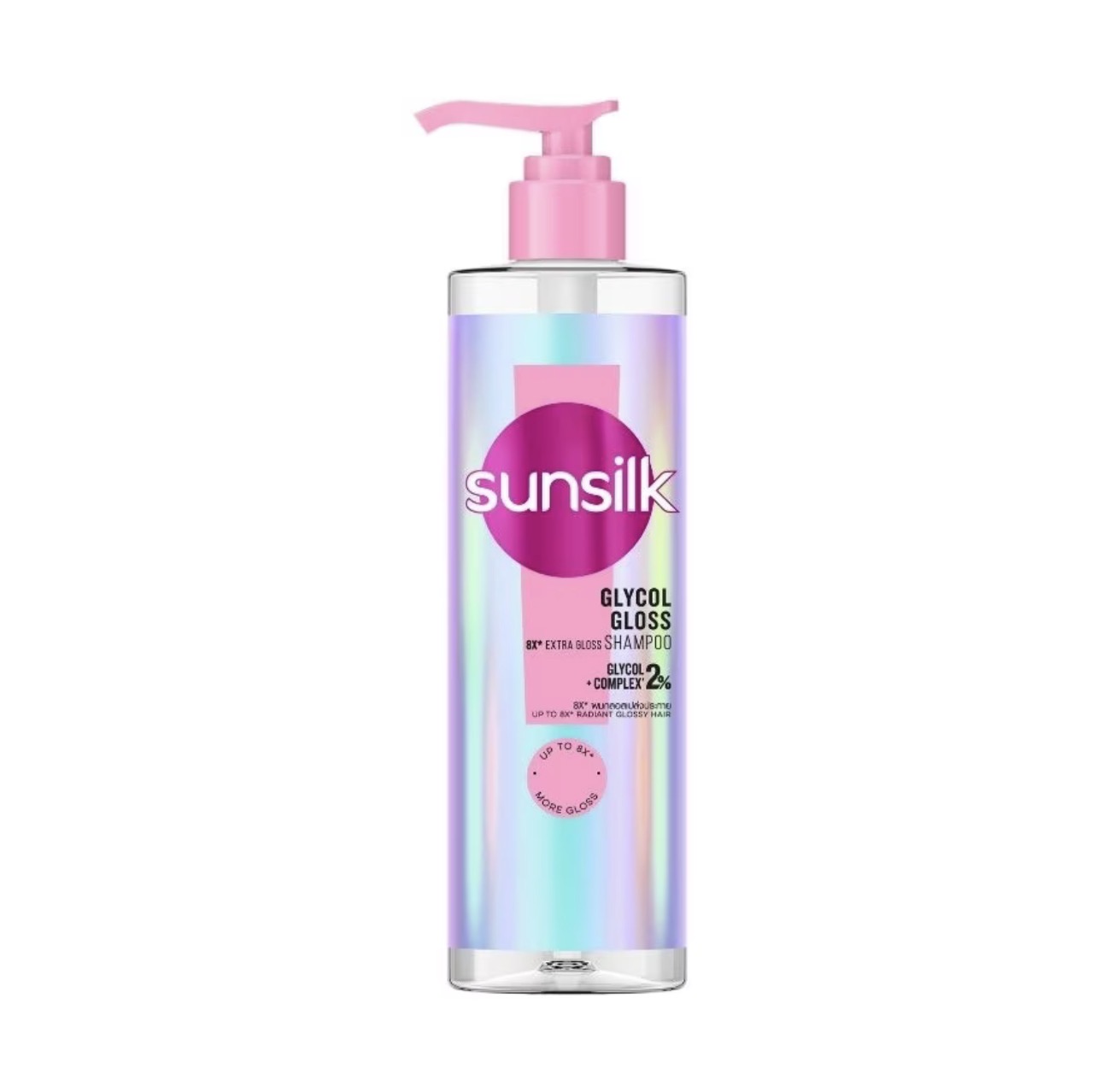 Sunsilk Glycol Gloss 8X* Extra Gloss Shampoo – Glycol + Complex 2%