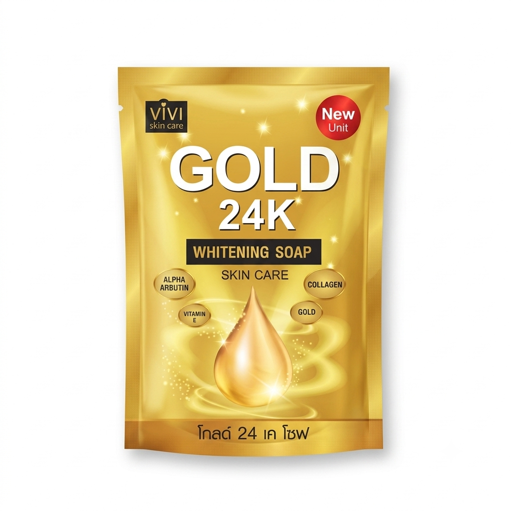 ViVi Skin Care Gold 24K Whitening Soap (80g)