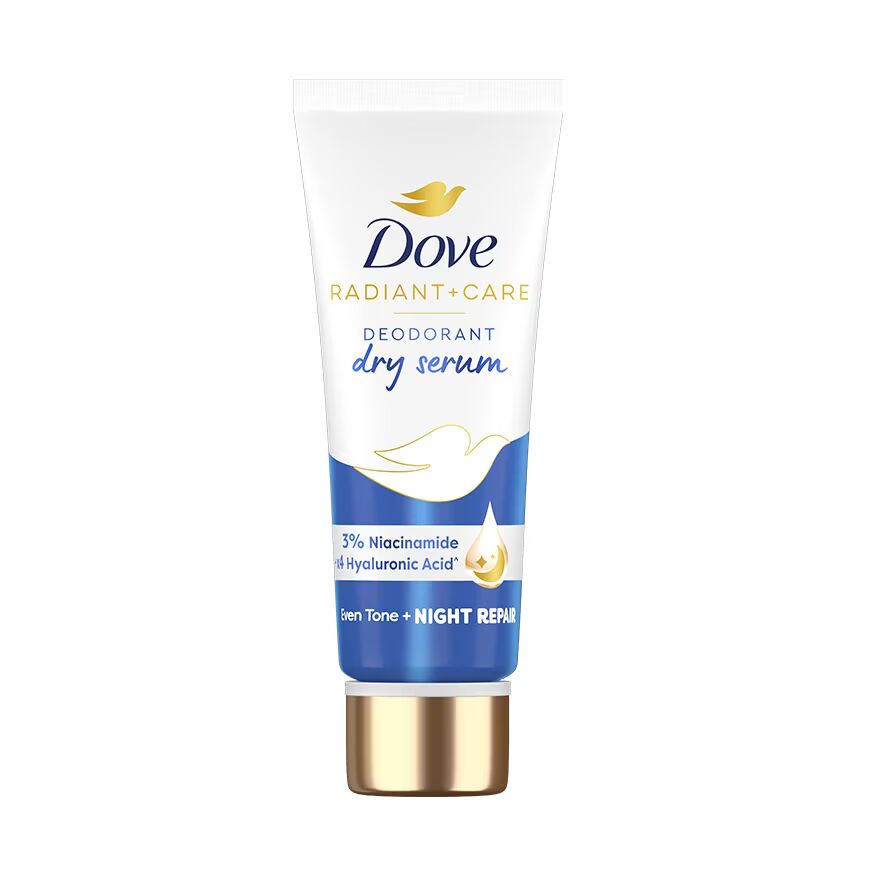 Dove Radiant + Care Deodorant Dry Serum 3 Niacinamide +X4 Hyaluronic Acid 40 Ml.