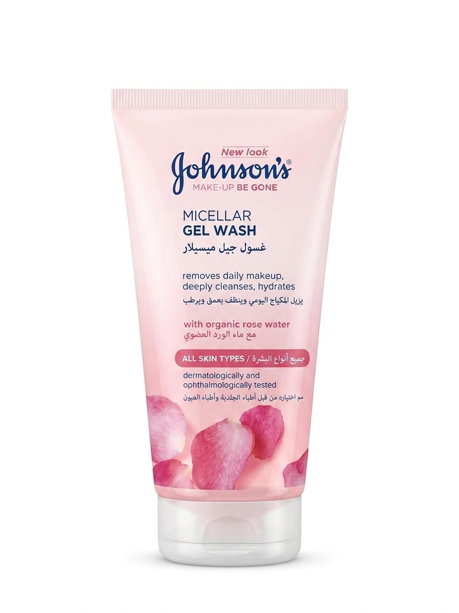 Johnson’s Make-Up Be Gone Micellar Gel Wash with Organic Rose 150ml
