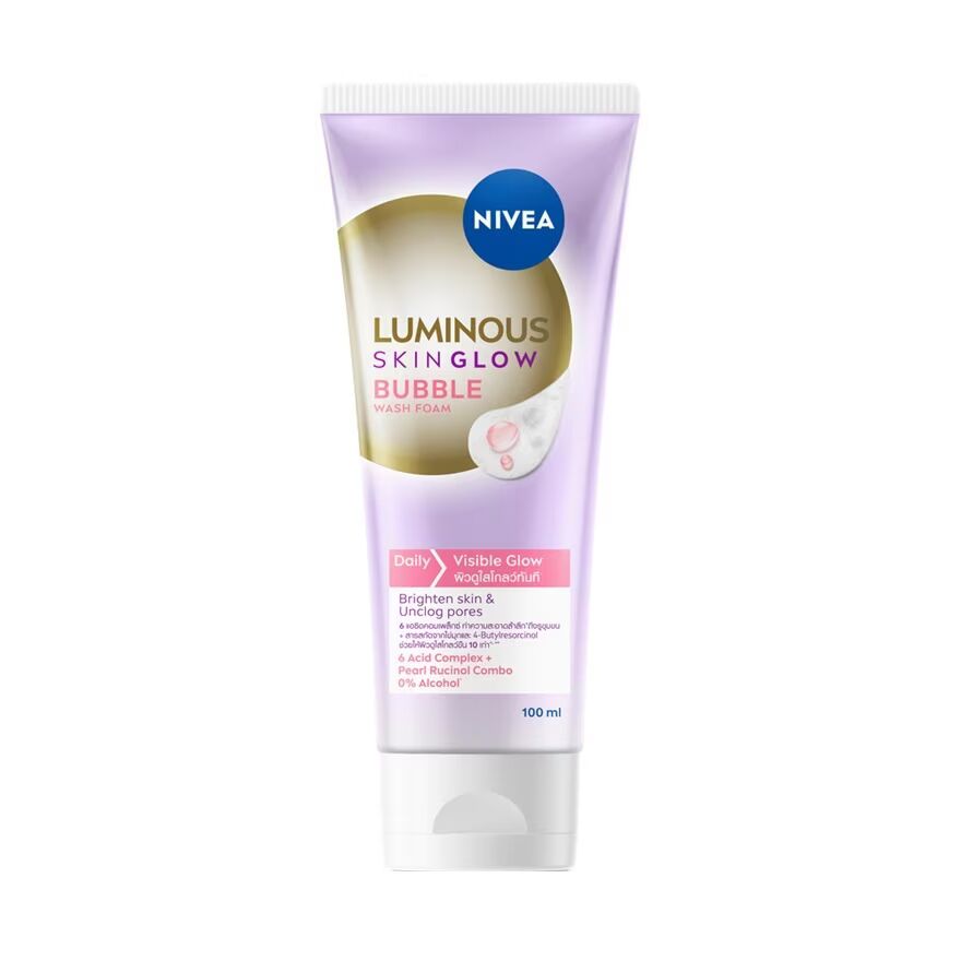 Nivea Luminous 630 Wash Foam Skin Glow Bubble 100 Ml.